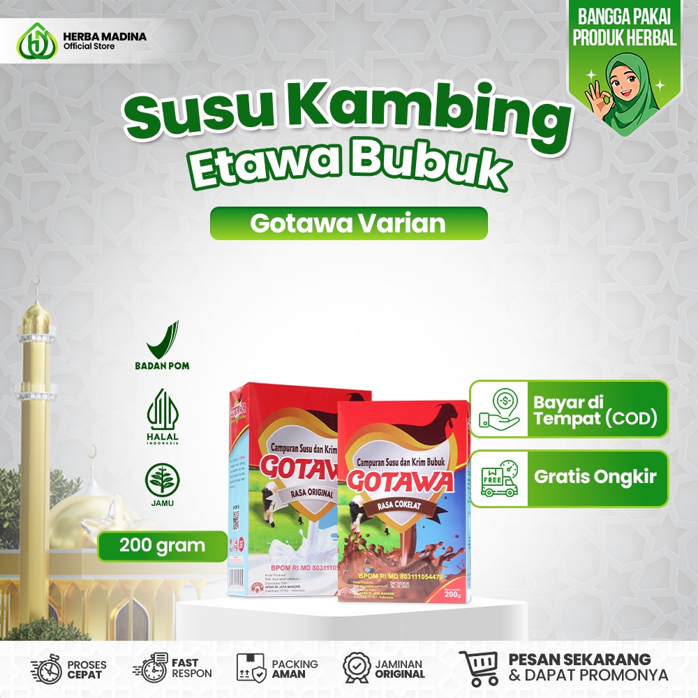 Herba Madina | GOTAWA - Susu Kambing Etawa Platinum Susu Kambing Etawa Untuk Pernapasan Asma Sesak N