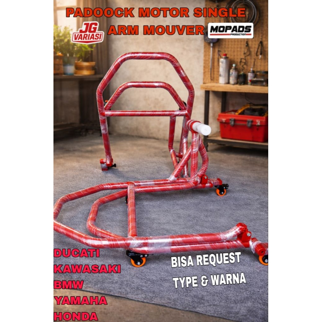 PADDOCK MOTOR MONO ARM SINGLE ARM MOUVER GESER, KAWASAKI, BMW, DUCATI, HONDA