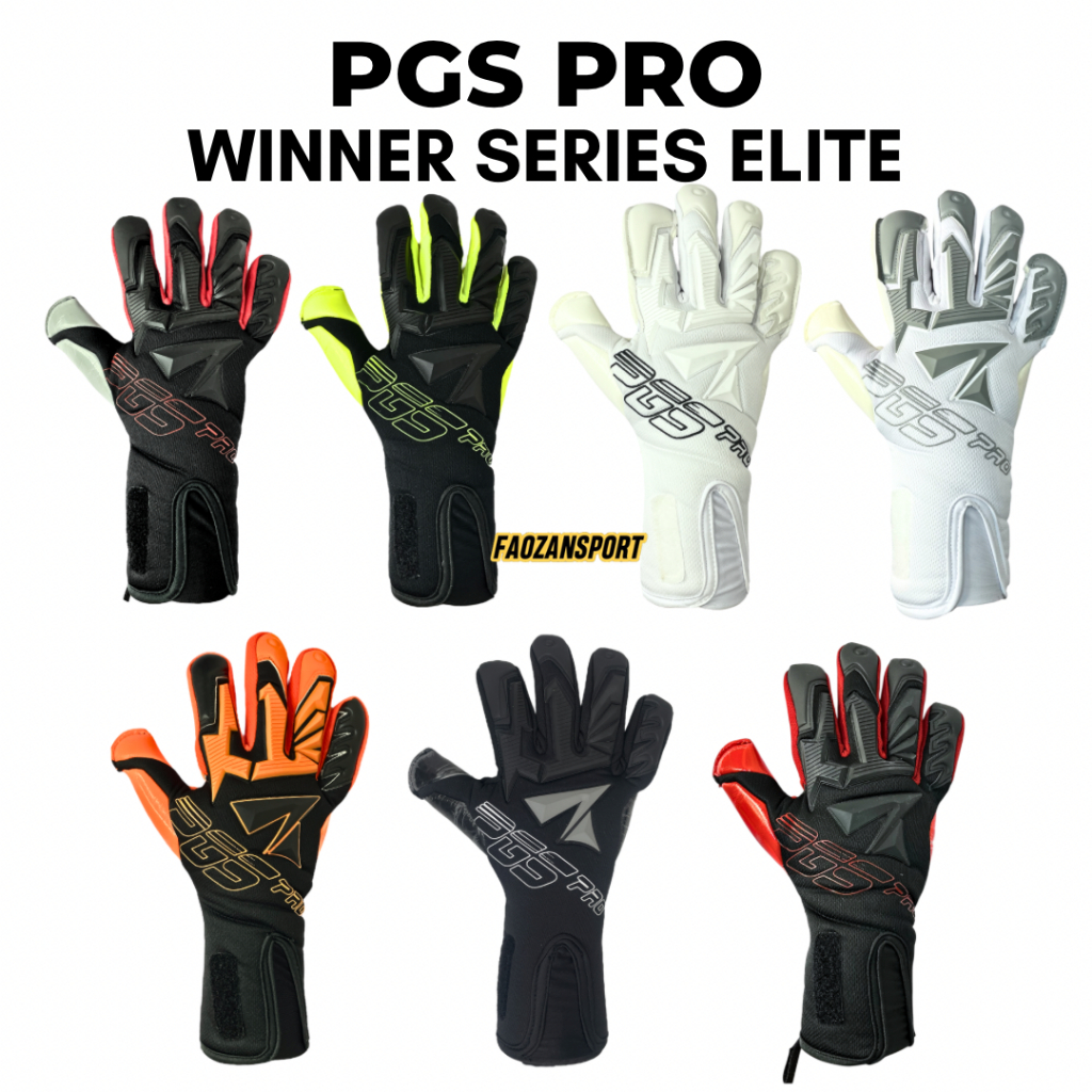 Sarung Tangan Kiper PGS PRO Winner Elite Series Futsal Goalkeeper Gloves Sepak Bola Grip Kuat Origin