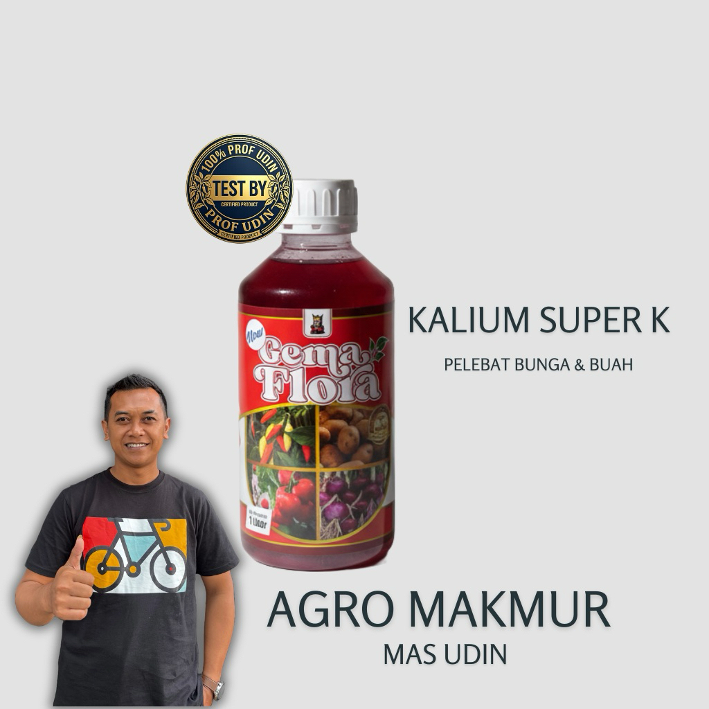 ASLI‼️Pupuk Kalium Gema Flora Super K - Meningkatkan Bunga dan Buah, Menguatkan Tanaman