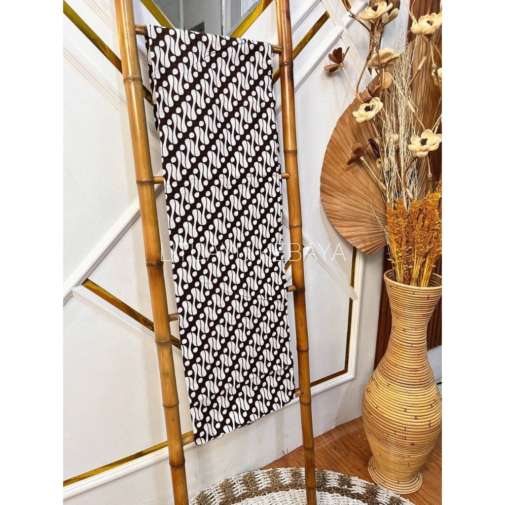 Jarik Lembaran Nuansa Putih & Nuansa Coklat - Kain Batu Tebal