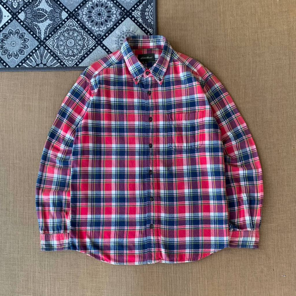 kemeja Flanel Eddie Bauer size M 100% original 120326E