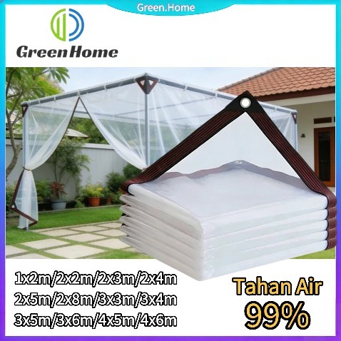 Tahan air 99% Terpal Plastik Bening PE Tirai Plastik plastik UV Green House terpal kolam ikan plasti