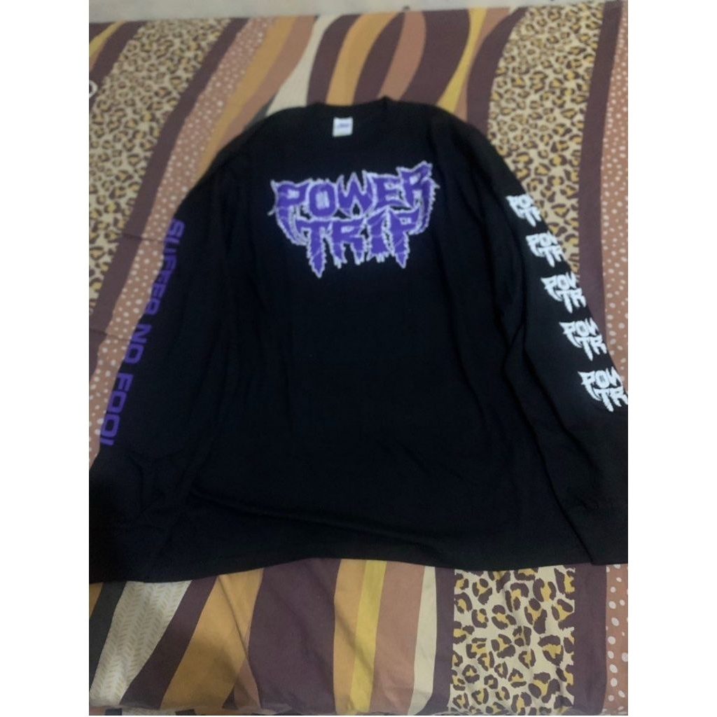 KAOS BAND POWER TRIP/BAJU BAND POWER TRIP LONG SLEEVE