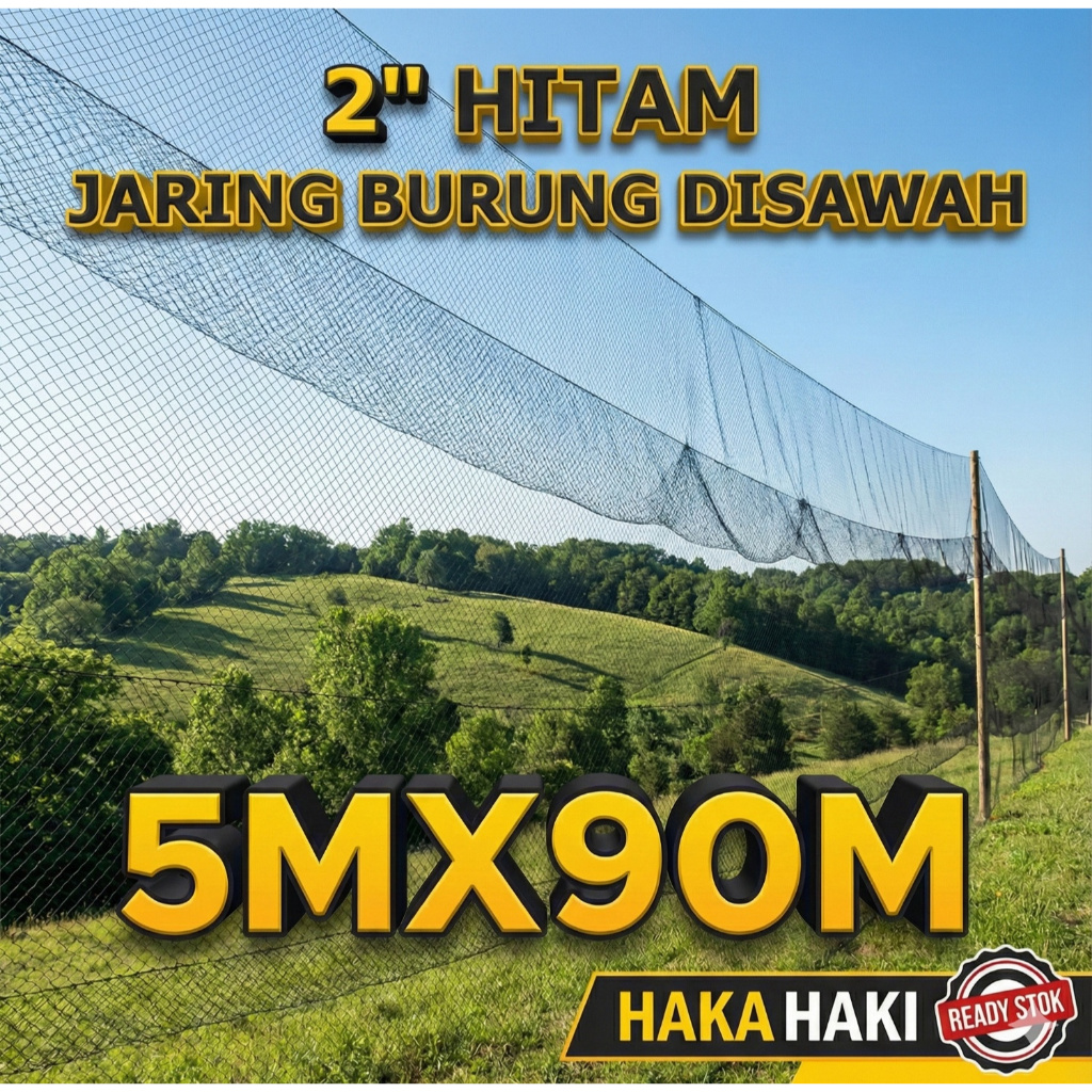 JARING BURUNG EMPRIT HITAM 2" / JARING BURUNG HITAM/ JARING BURUNG KUTILANG/ JARING BURUNG SAWAH