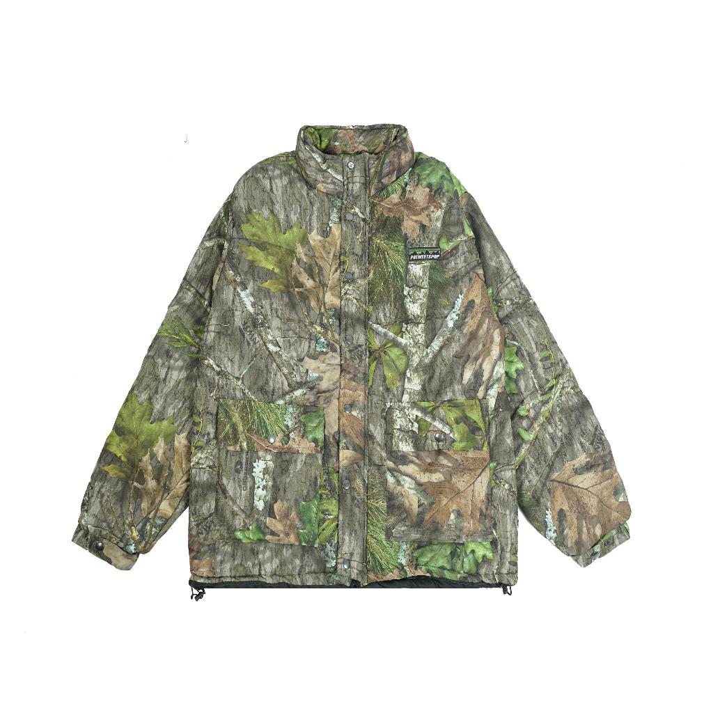 Pot Meets Pop Jaket - Puff Puff Puffer Jacket Real Camo Fw25 - Jacket Puff