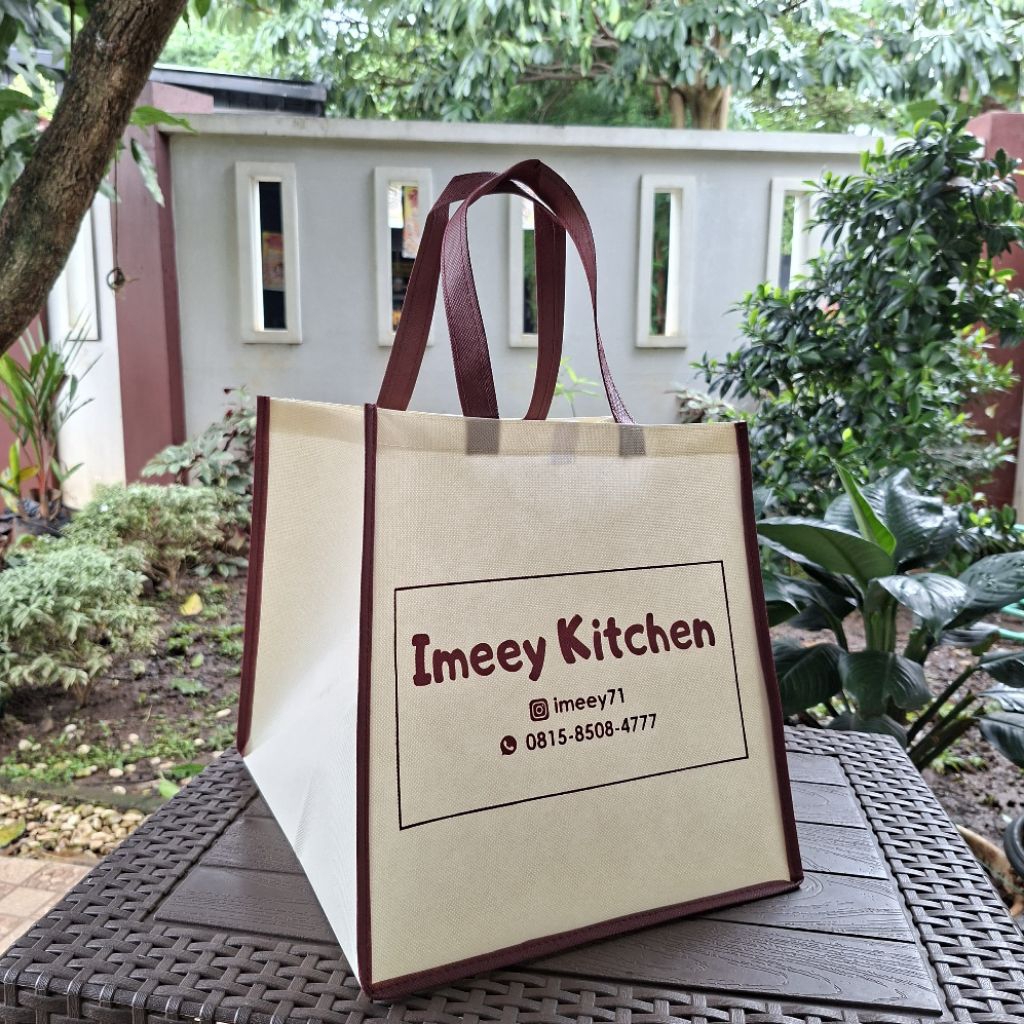 Tas Hajatan sablon Tas spunbond sablon tas promosi sablon tas spunbond sablon