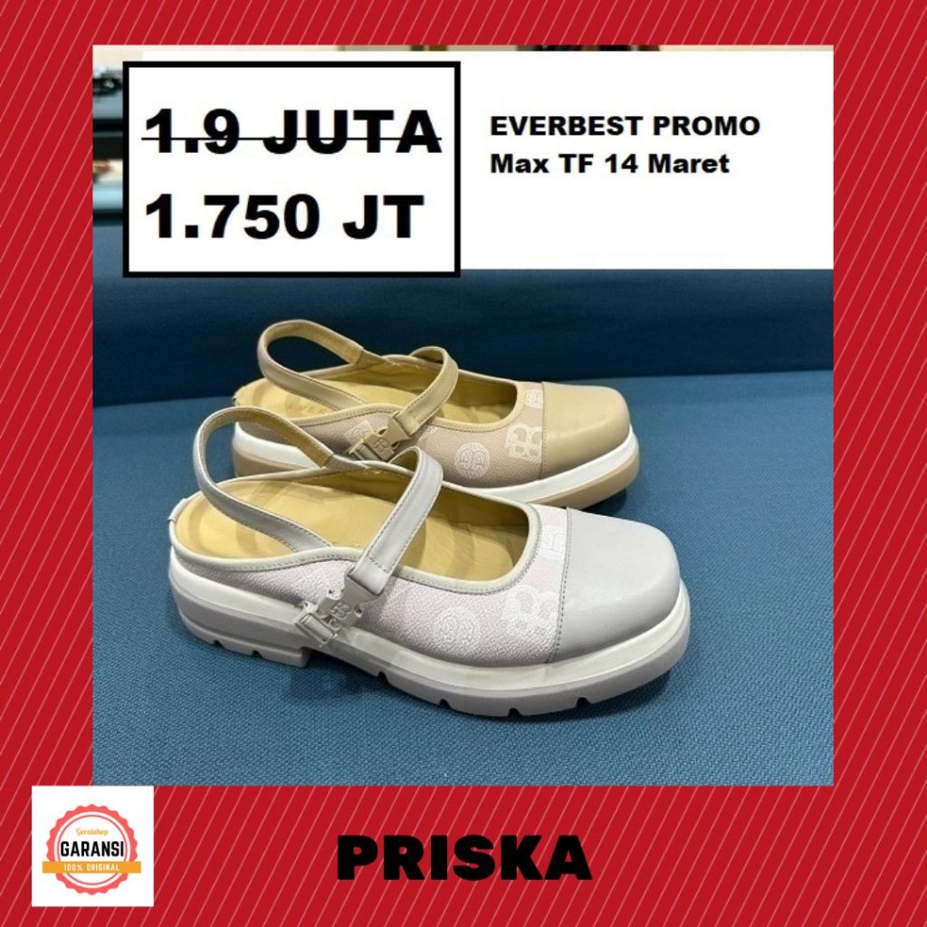 Sepatu EVERBEST wanita seri PRISKA sale ORIGINAL 100%
