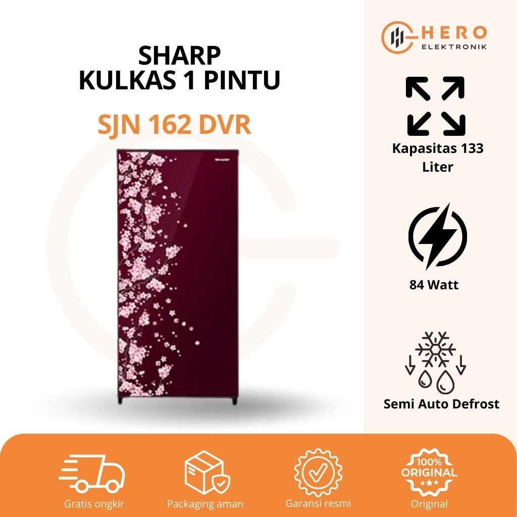 Kulkas Sharp SJN 162 DVR Garansi Resmi