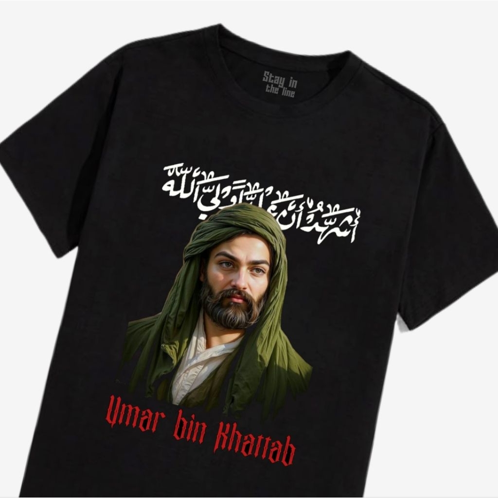 STL|Tshirt Umar bin Khattab premium cotton
