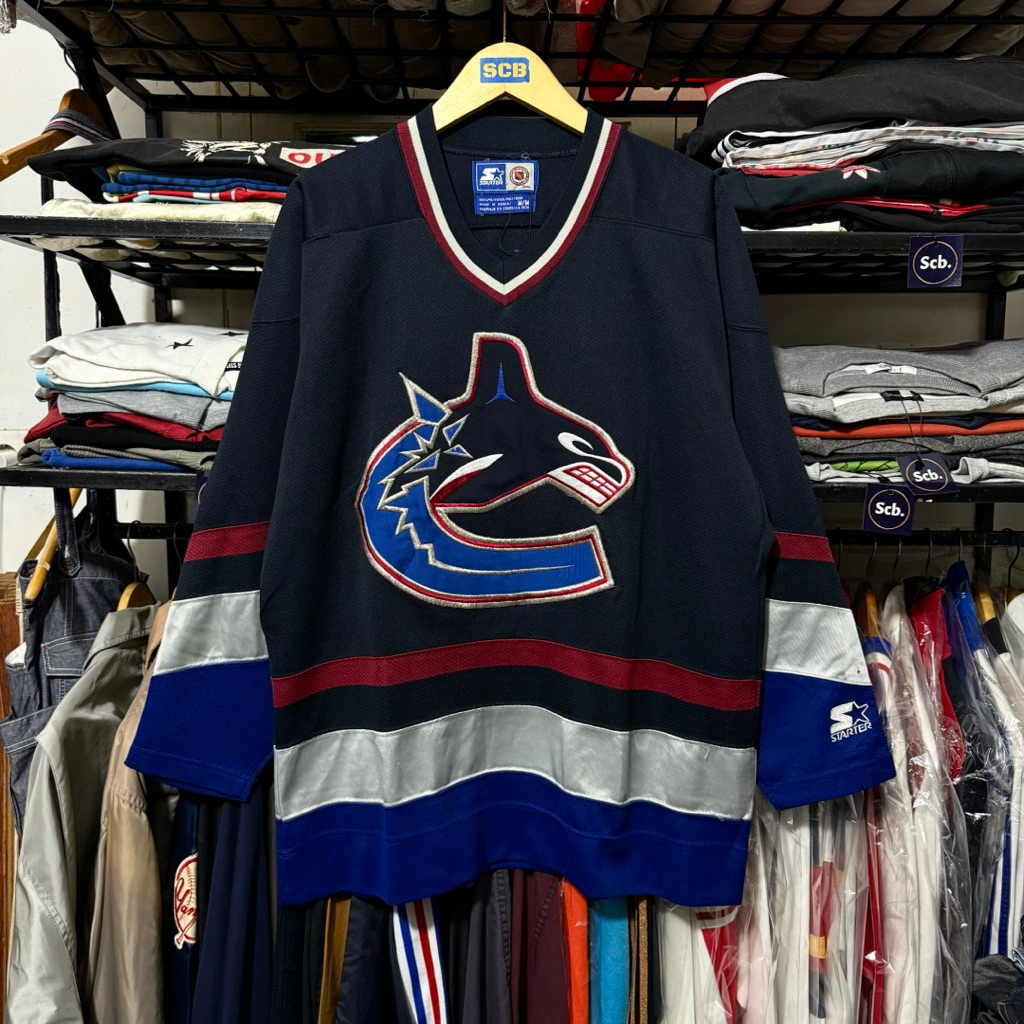 Vintage nhl starter vancouver canucks hockey jersey