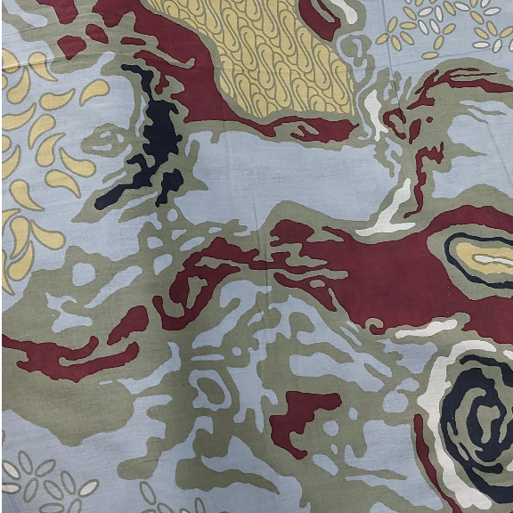 Kain Batik Motif Abstrak Kendi Mas by Rajawali Citra - Batik Modern Elegan, Kain Batik Premium Fashi