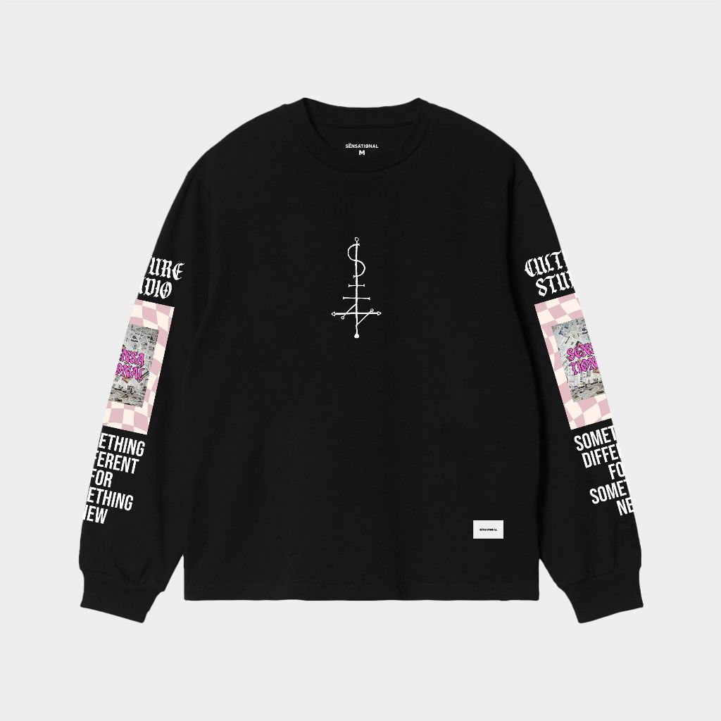 SENSATIONAL Newspaper Longsleeve Heavyweight Cotton 16s