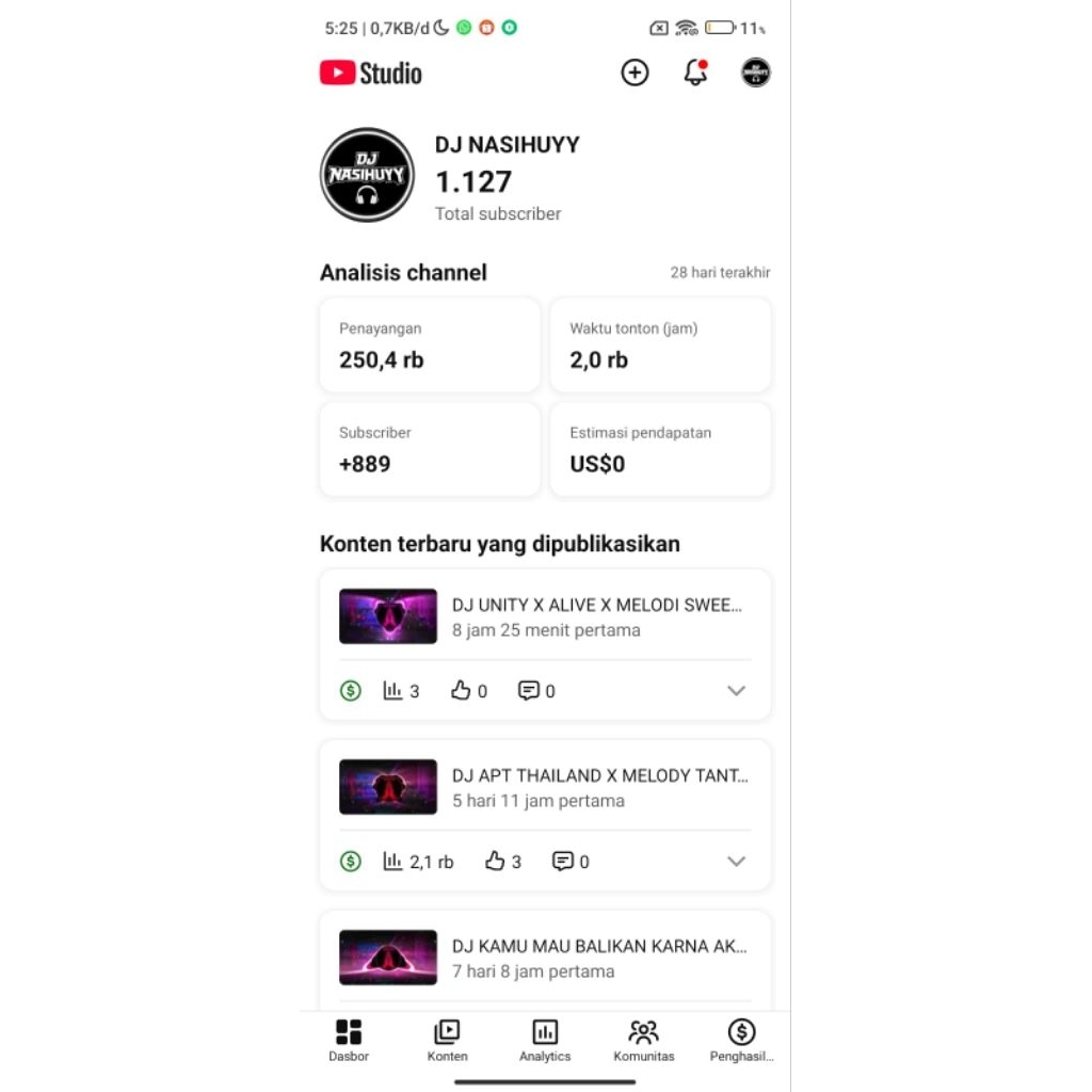 Akun youtube fresh monet