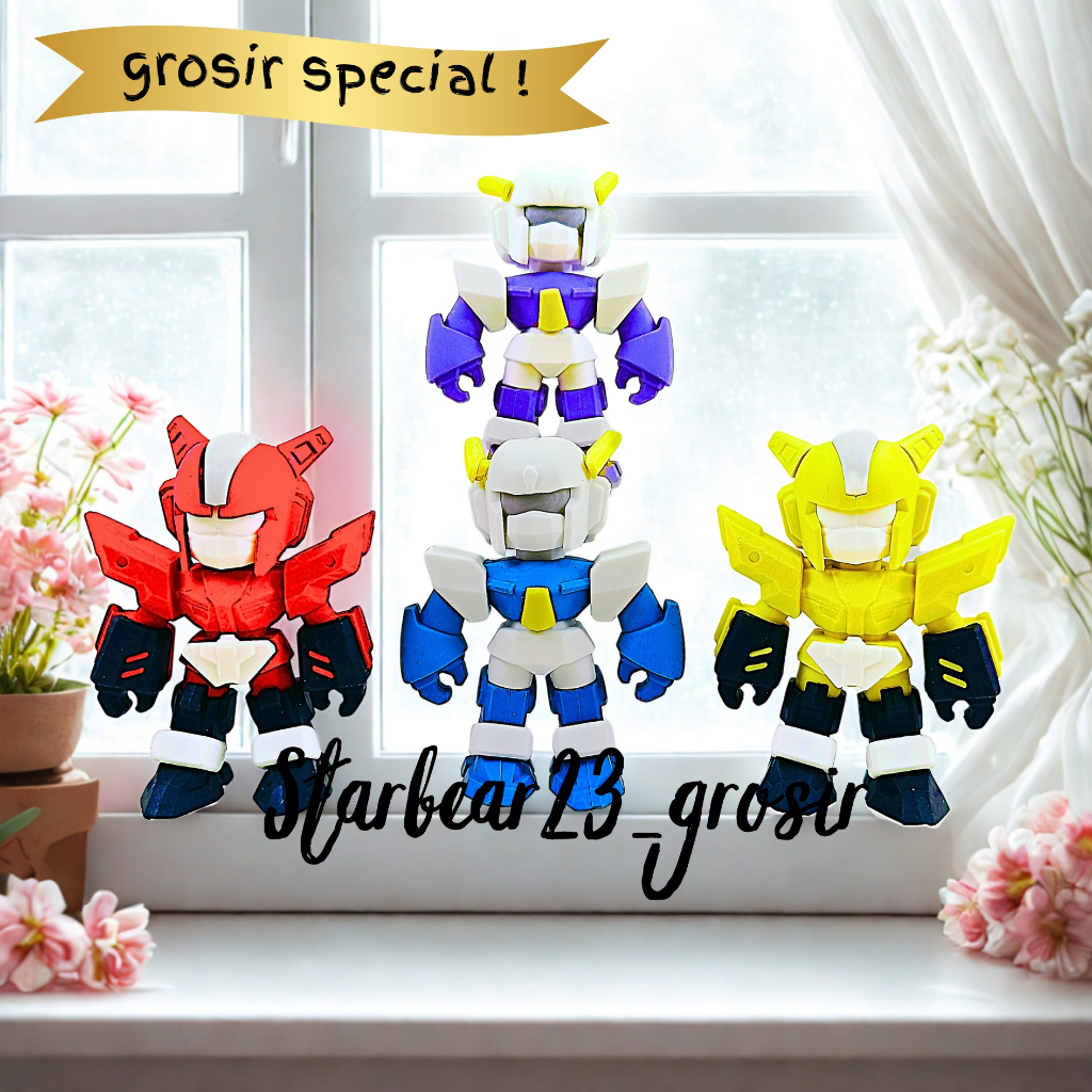 PENGHAPUS JUMBO LUCU ERASER CUTE BENTUK ROBOT QIHAO (BMC 108)