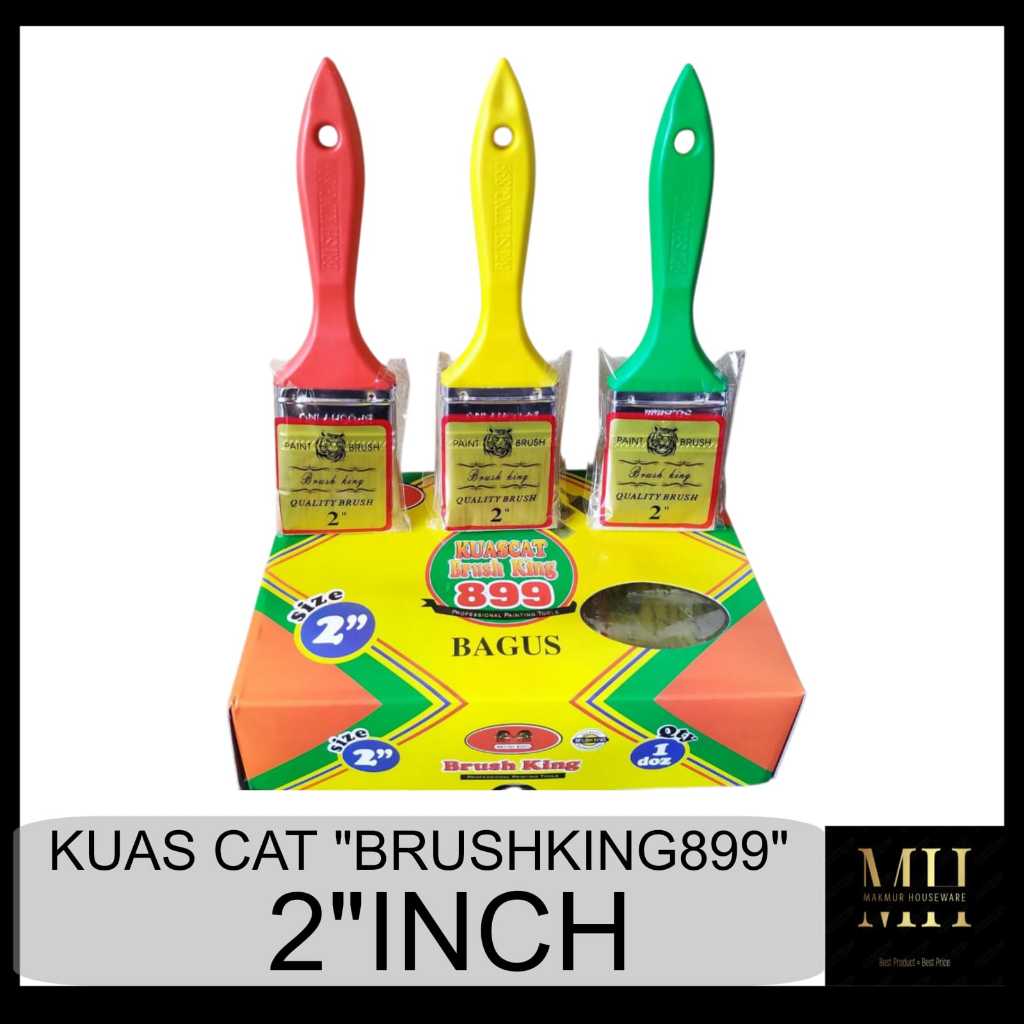 KUAS CAT 2"INCH / KUAS 2"INCH / KUAS CAT 2"INCH MERK BRUSHKING899