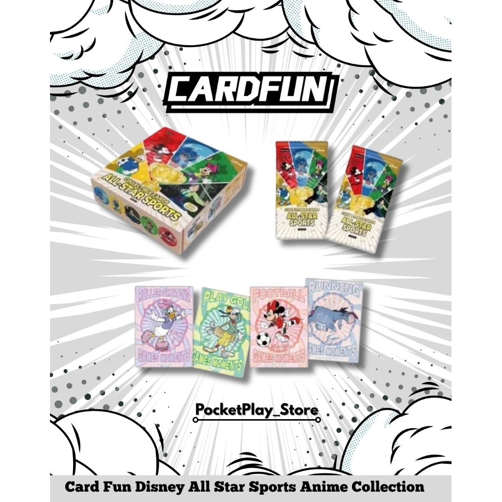 Card Fun Disney All Star Sports Anime Collection Trading Card New Box Gift
