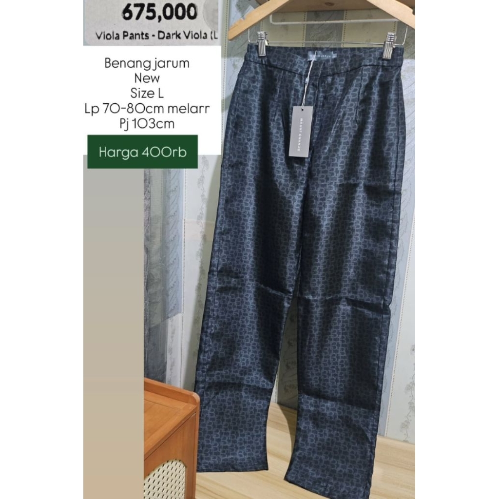 Benang Jarum pant monogram, NEW