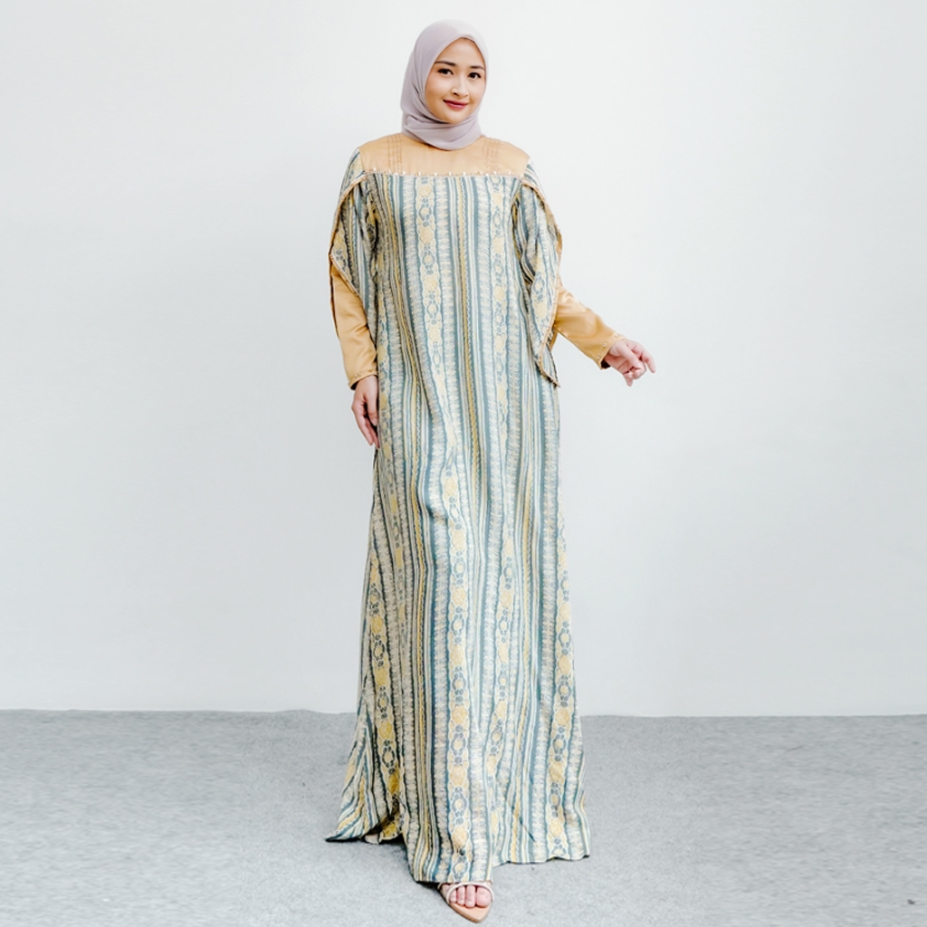 Qonita Batik | Anthira Dress | Gaun Mewah | Dress Wanita