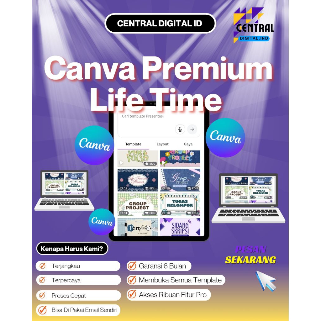 10.000+ Template Canva Premium | Template Instagram Feed, Story, Poster, Konten Bisnis Full Garansi