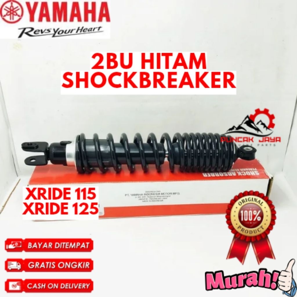 SHOCKBREAKER ORIGINAL YAMAHA KODE 2BU HITAM, SHOCKBREAKER XRIDE 115, SHOCKBREAKER XRIDE 125