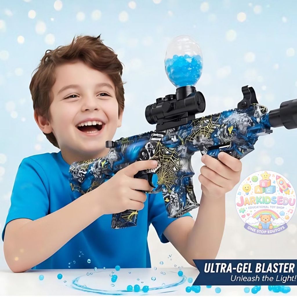 Mainan Tembakan Anak D-6650/WH82-4 M416 GEL BLASTER Mainan Tembakan Ball Elektrik M416 Lampu Aksesor