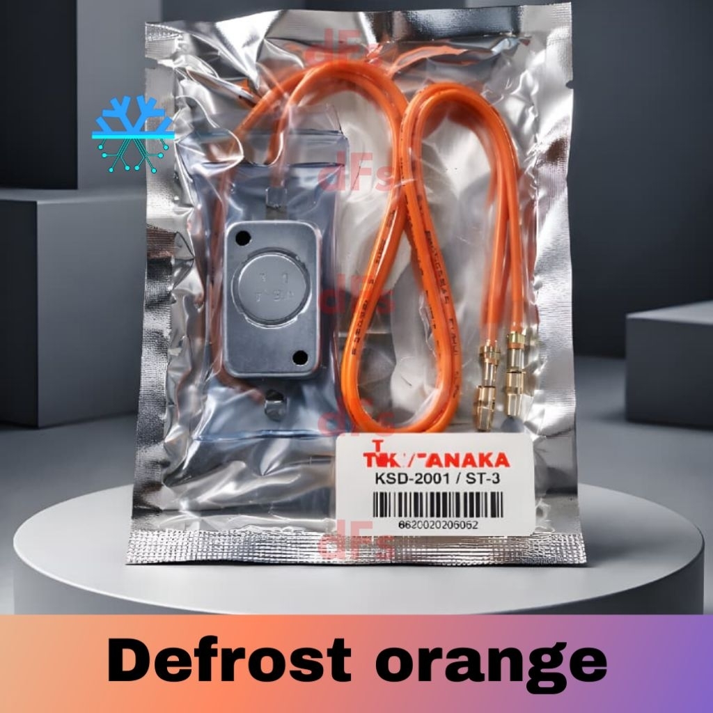 DEFROST/BIMETAL defros KULKAS 2 KABEL ST ORANGE ORIGINAL KSD 2001 / BIMETAL KULKAS LG 2 PINTU