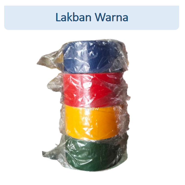 Lakban Kain Warna-Warni Merah Kuning Hijau Biru/ Isolasi Besar/Selotip
