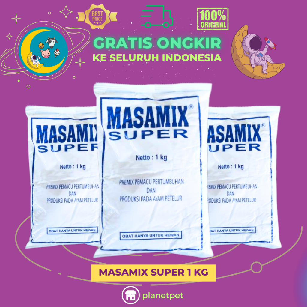 MASAMIX SUPER 1 KG - Premix Untuk Meningkatkan Produksi Ayam Petelur