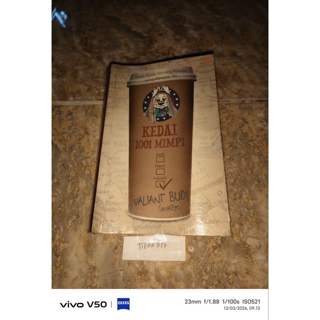 Buku Kedai 1001 Mimpi - Valiant Budi