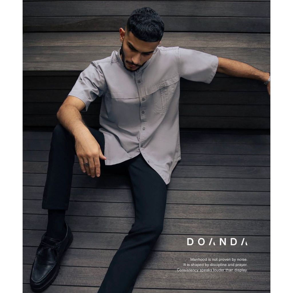 KEMEJA KOKO GREY BY DOANDA