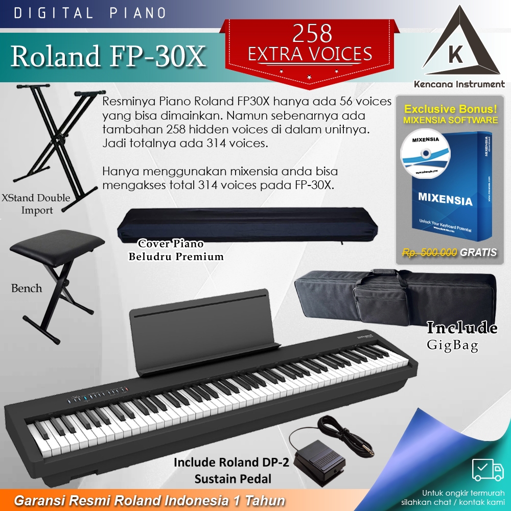 Roland FP-30X / FP30X / FP 30 X Digital Piano Garansi Resmi