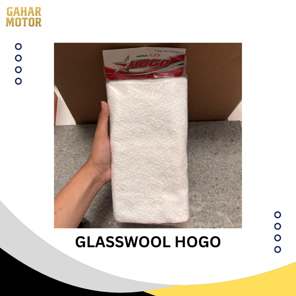 HOGO GLASSWOOL KNALPOT PEREDAM SUARA KNALPOT