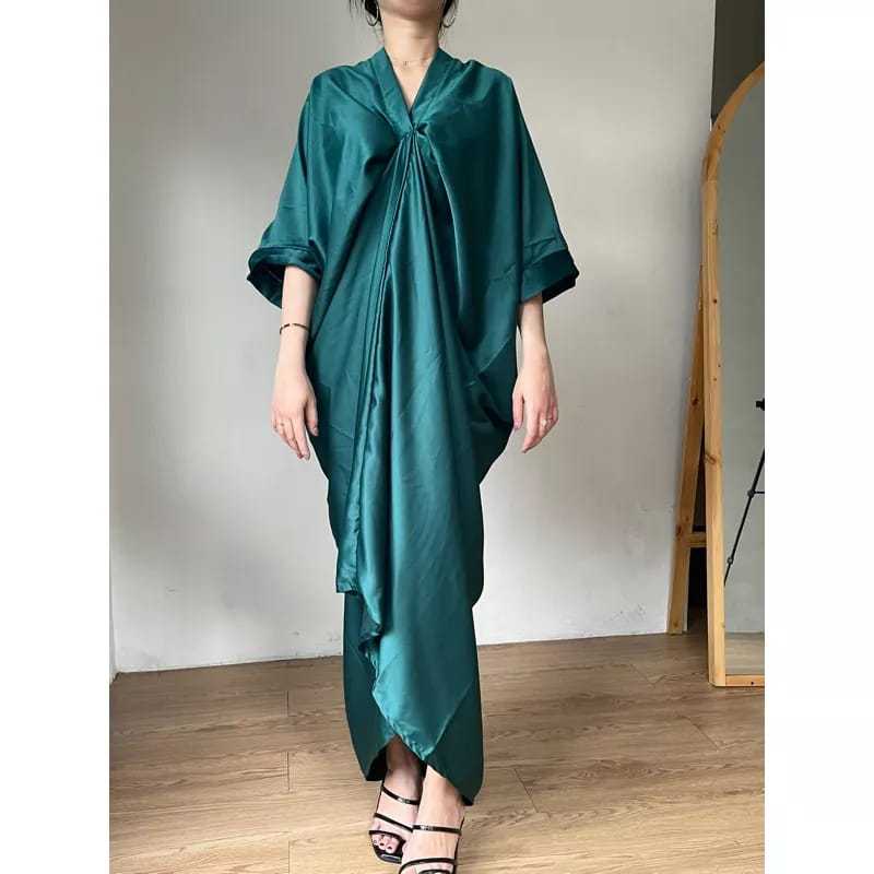 Kaftan Payet Satin Mewah premium || kaftan maxmara big size kekinian || kaftan payet elegant