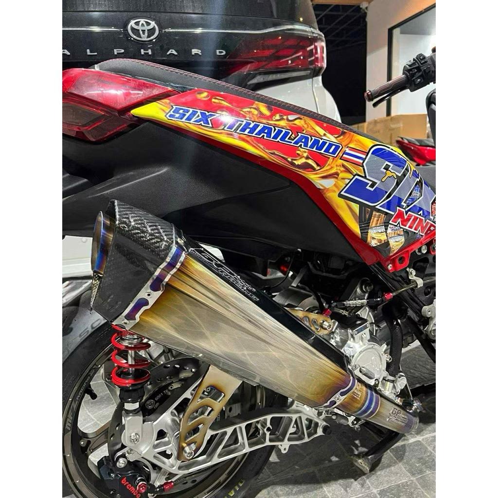 Knalpot Racing Xmax 250/300 GP Racing 2026 Titanium Thailand
