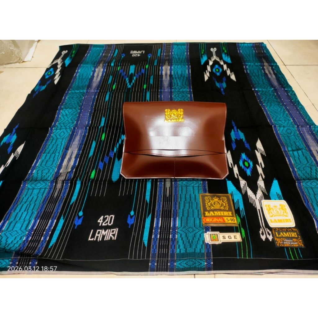 SARUNG LAMIRI S-90 TIPE SGE 420 DAN CORAK TAMER JAHITAN TENGAH SUTRA 50%
