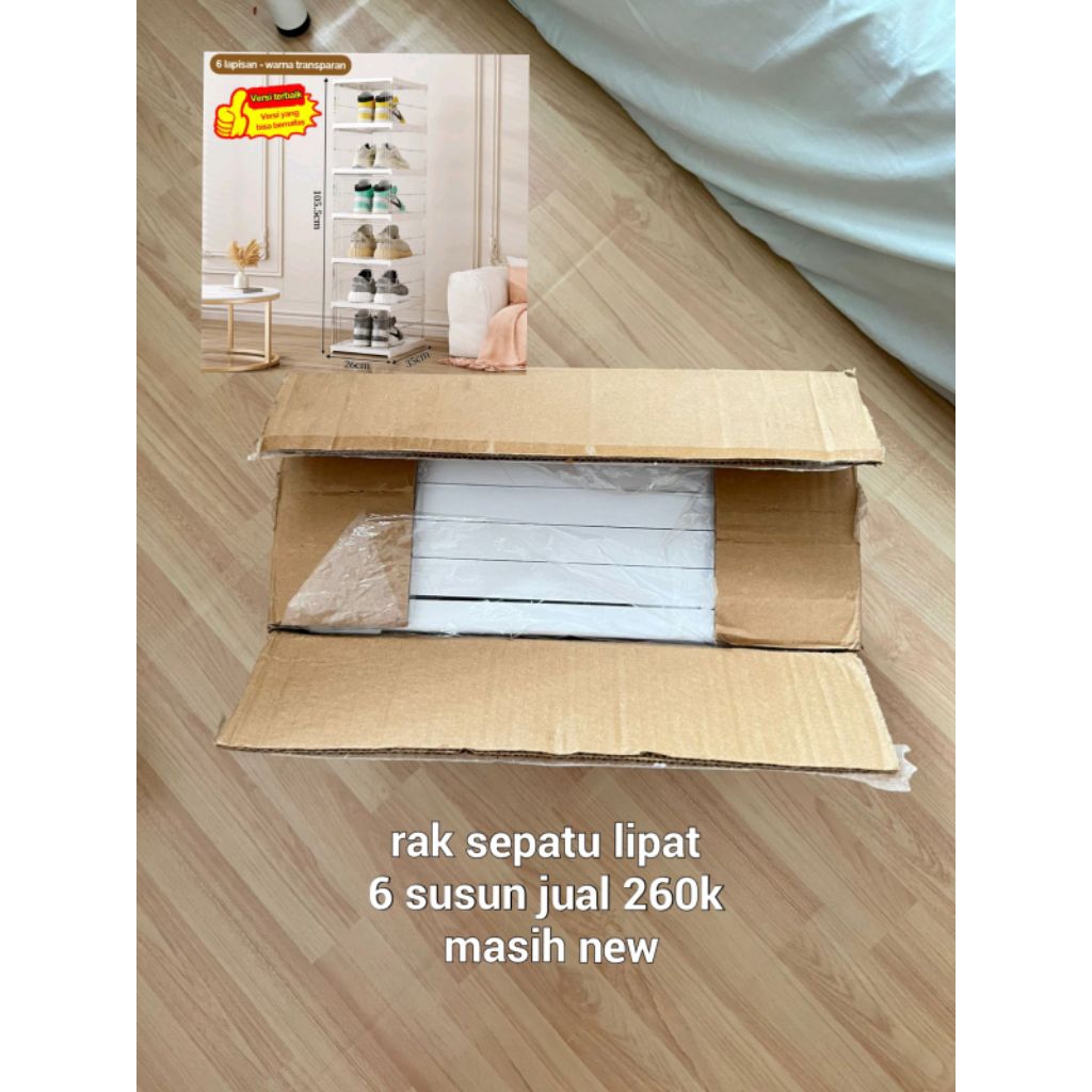 preloved rak sepatu susun lipat