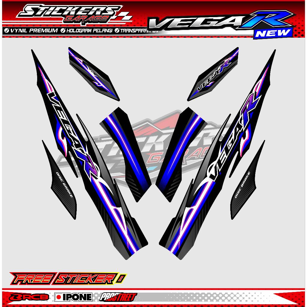 STRIPING VARIASI YAMAHA VEGA R NEW - ORIAN / STICKER LIST MOTOR VEGA R NEW
