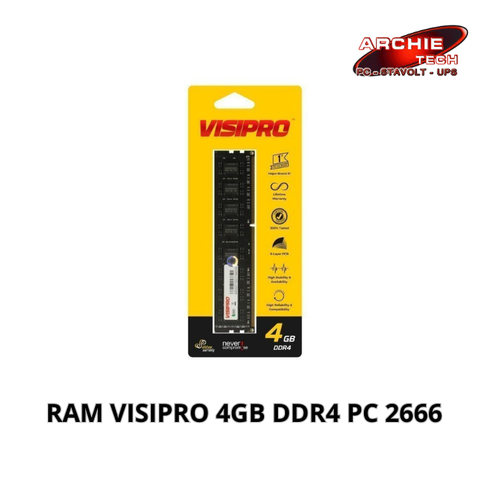 RAM VISIPRO 4GB DDR4 PC 2666