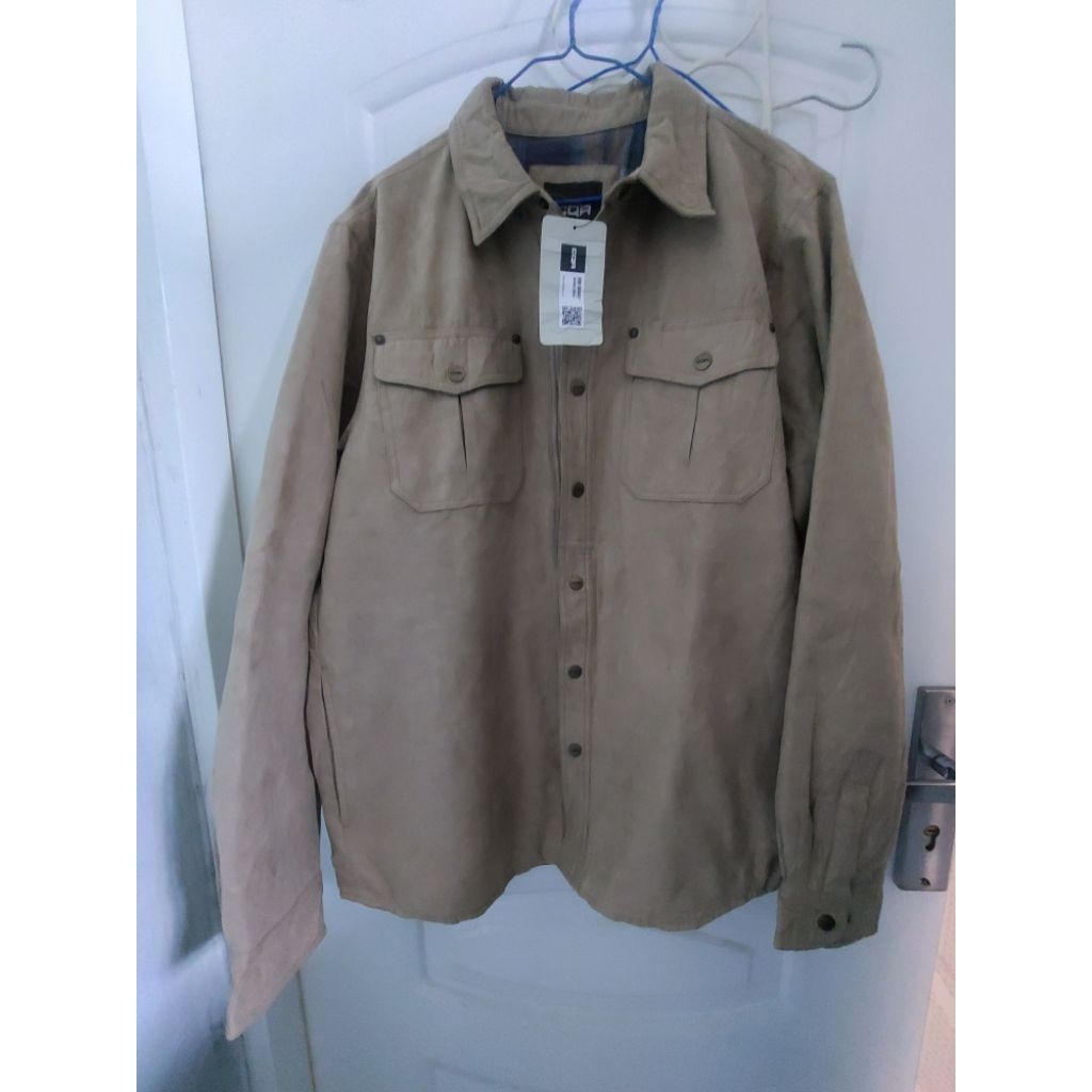 jaket taktikal suede pria tebal