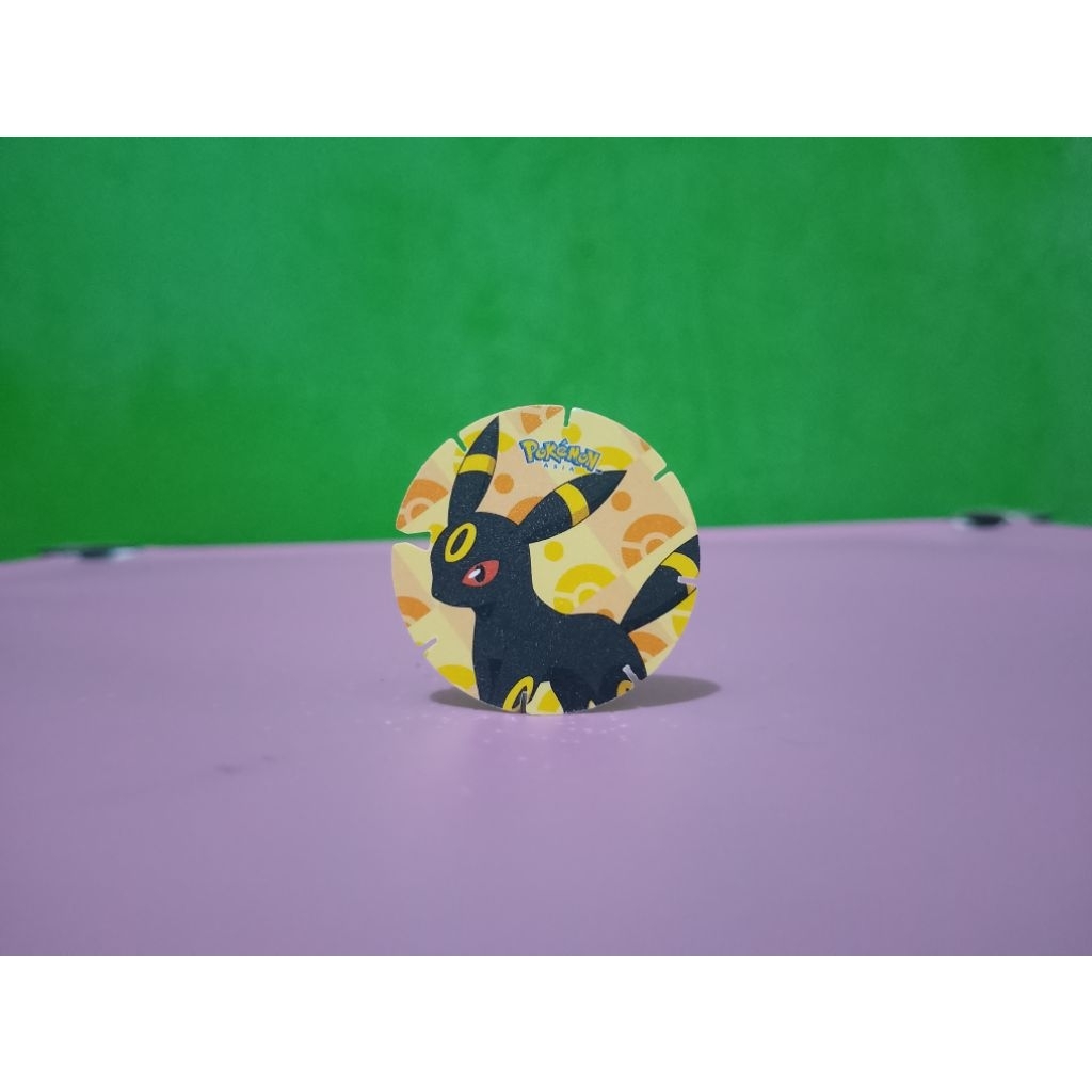 Tazos / Tajos POKEMON COIN x CHIKI BALLS - UMBREON - Murah Retro Vintage Rare Koleksi Mainan Anak An