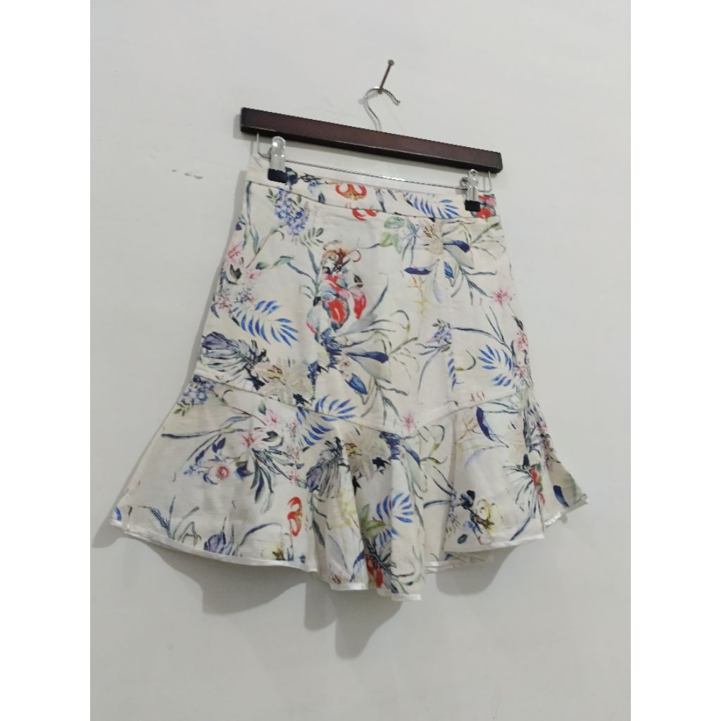 Rok Pendek Mini Skirt Bunga Vintage Remaja Dewasa Ukuran Kecil Murah