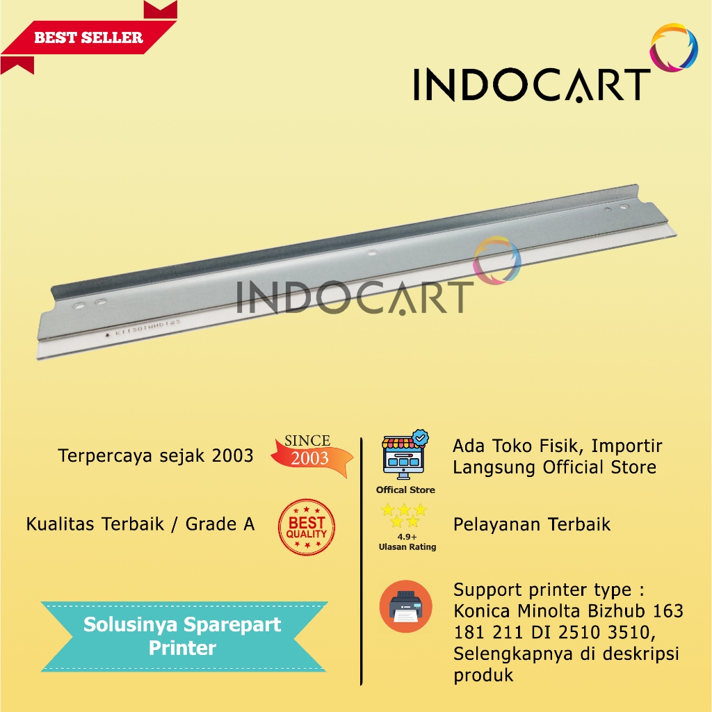 Wiper Blade Kuroki TN414 TN114 TN116-Konica Minolta Bizhub 363 423 162 163 164 180 181 184