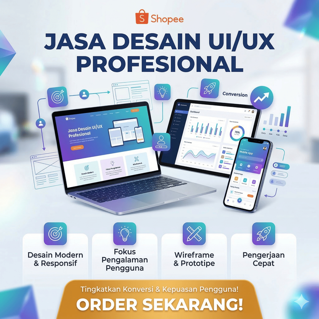 Jasa Desain UI/UX Profesional - Bikin Aplikasi dan Website Anda Nyaman Digunakan