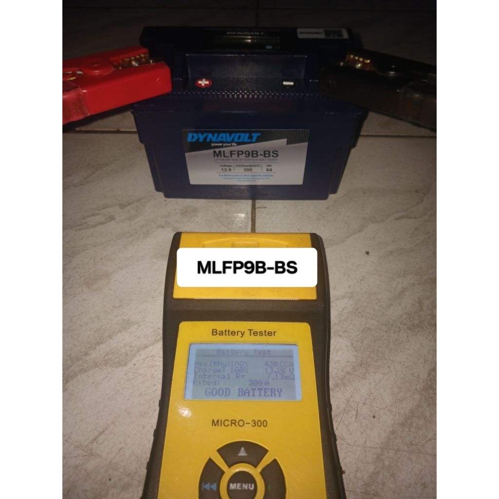 Aki Motor Dynavolt Lithium MLFP9B-BS/YT7B-BS/MB7U 12V9AH CCA 300