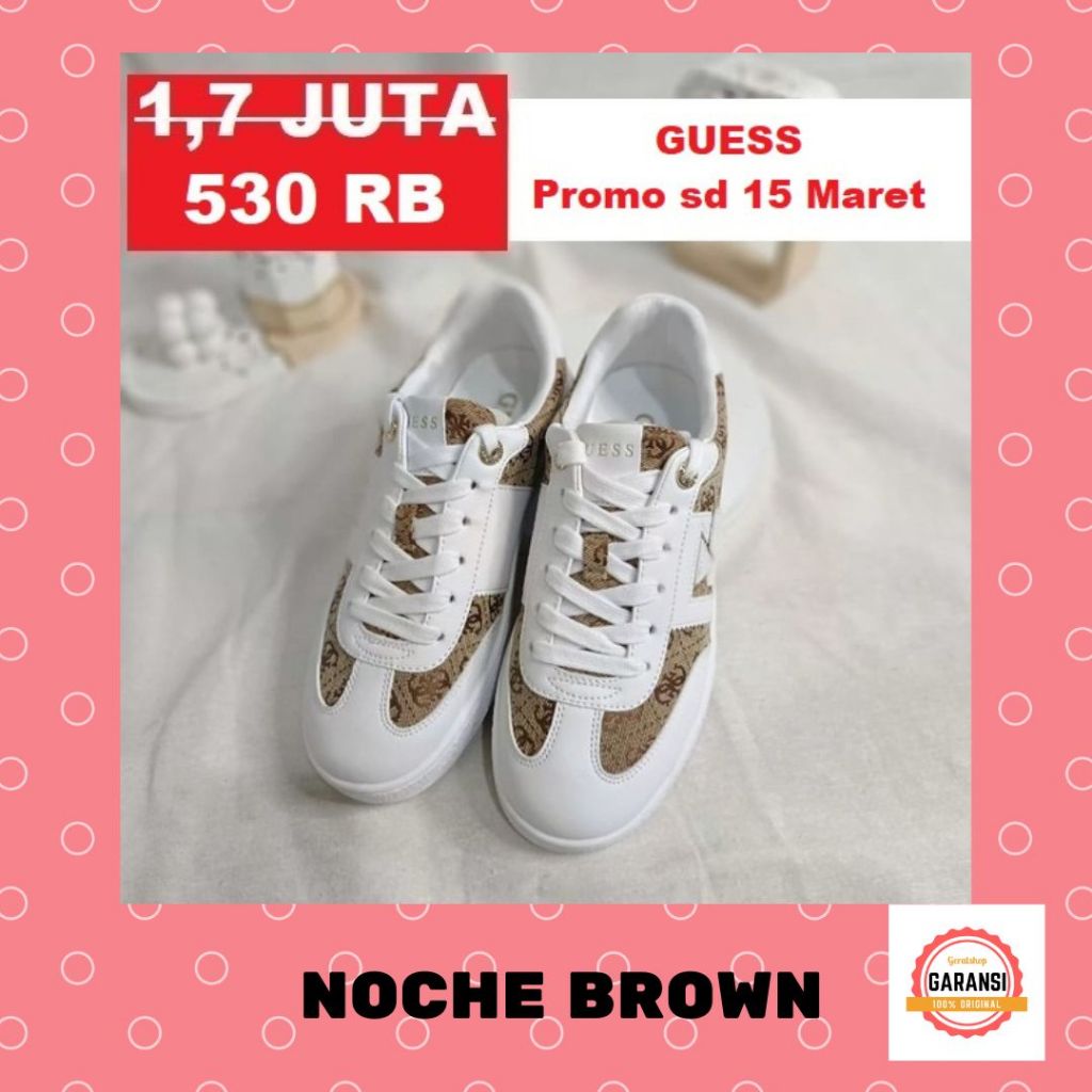 Sepatu sneakers wanita seri NOCHE Guess 100% original store