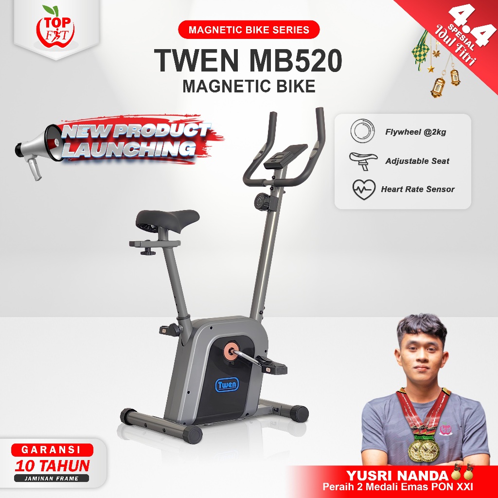 TWEN MB520 Alat Fitness Sepeda Statis Magnetic Bike