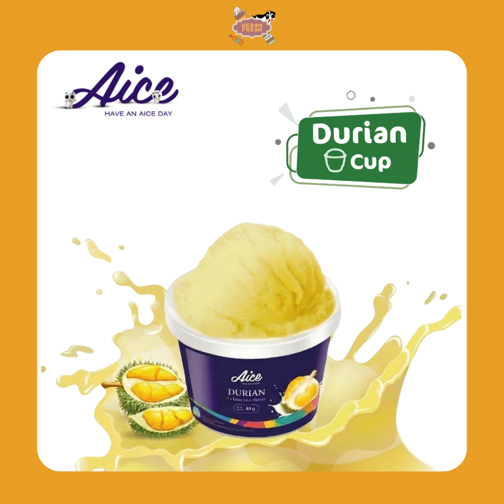 Es Krim Durian Cup Aice Ice Cream Duren 85gr - Bandung