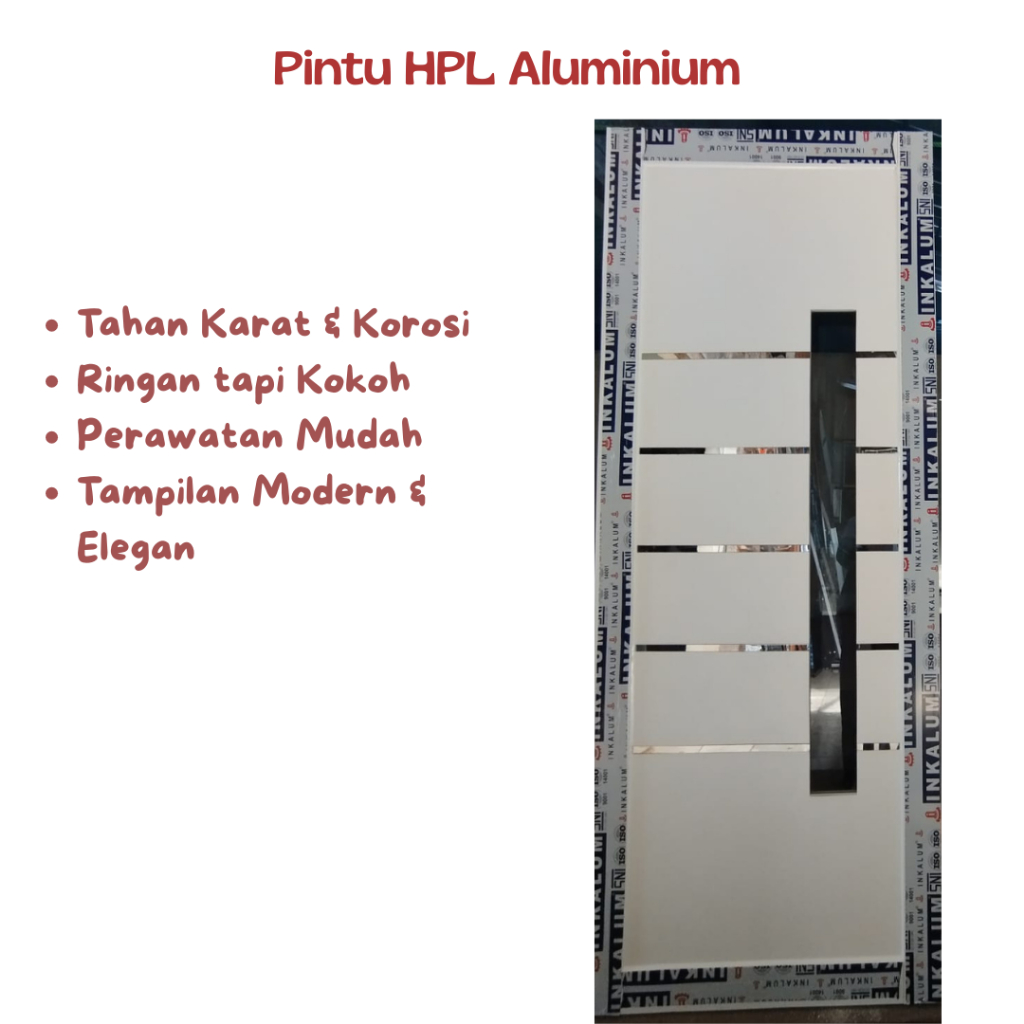 Pintu HPL Aluminium Ukuran 210 x 90 cm 4 Inchi