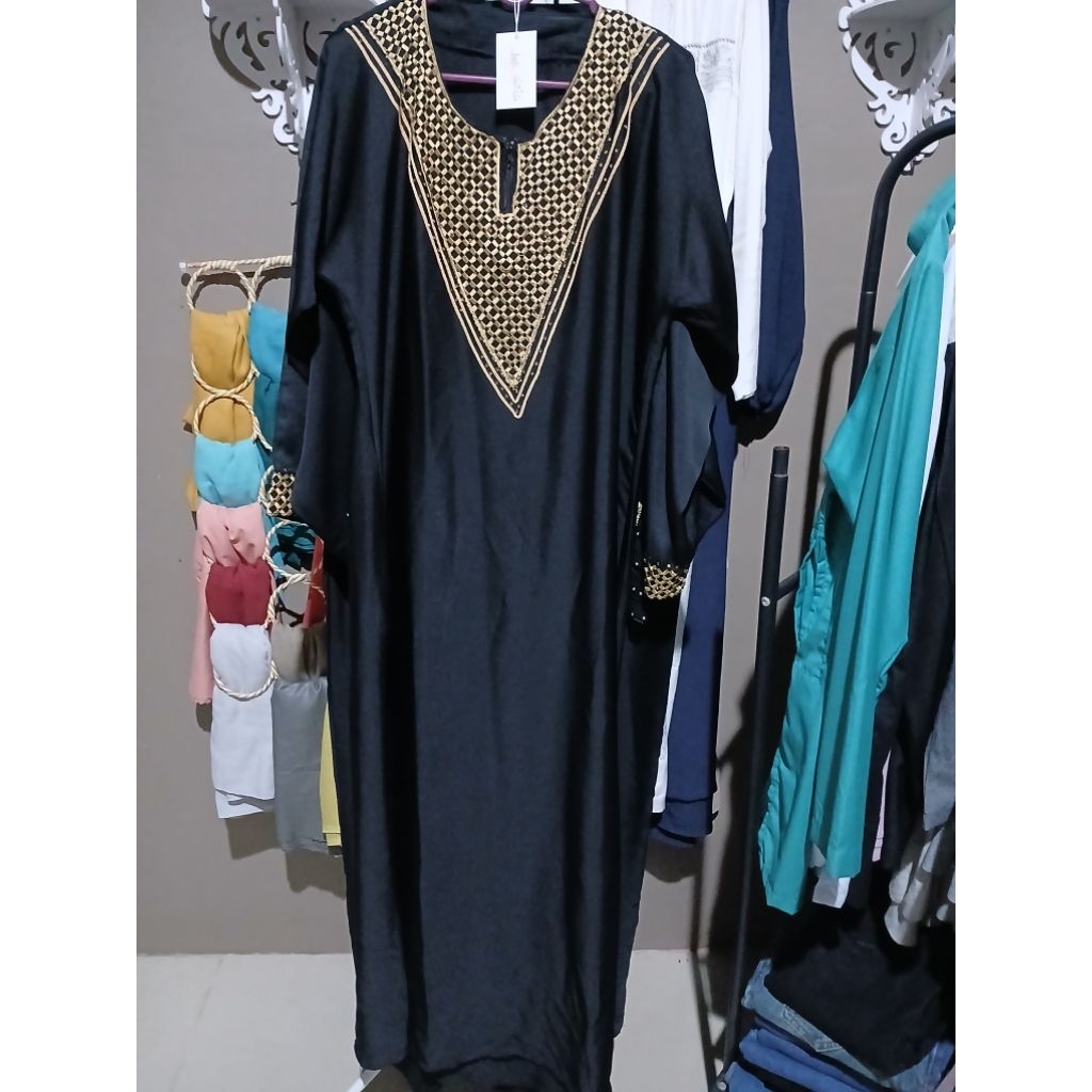 Abaya Saudi Jetblack PL Premium